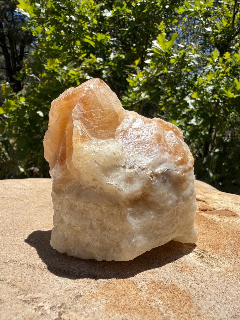 Honey Calcite Crystal Cluster